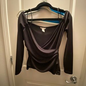 H & M black blouse